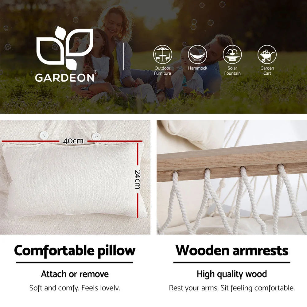 Outdoor Hammock Chair with Steel Stand - Hanging Hammock