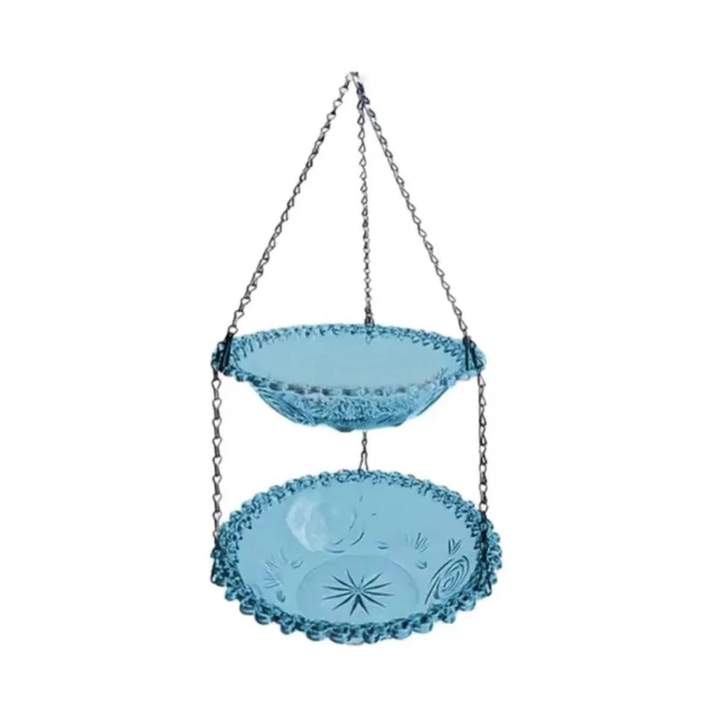 Grey outdoor hanging bird with useful parts and product scale
