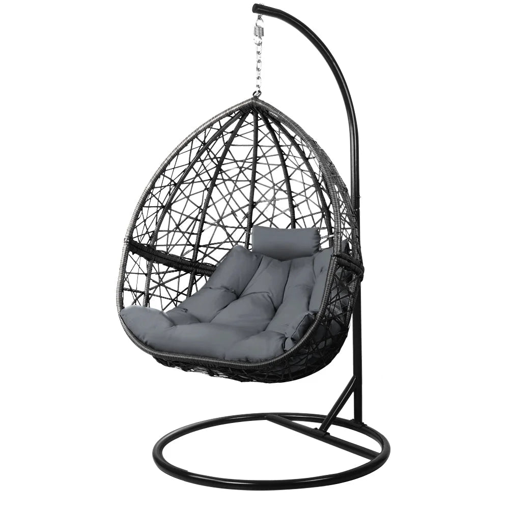 Outdoor Hanging Swing Chair - Black - Hammocks