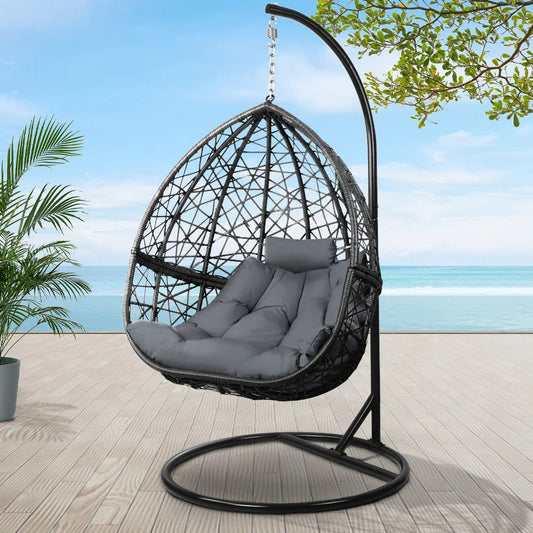 Outdoor Hanging Swing Chair - Black - Hammocks
