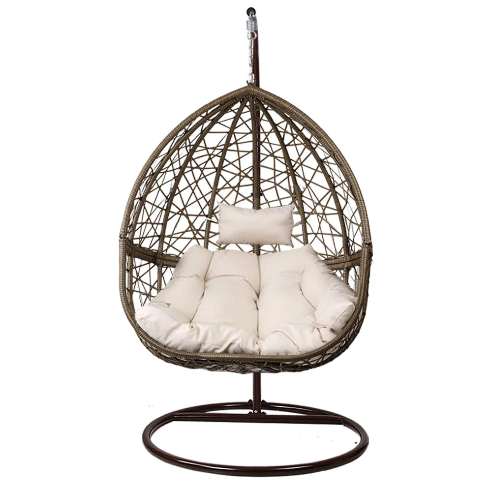 Outdoor Hanging Swing Chair - Brown - Outdoor