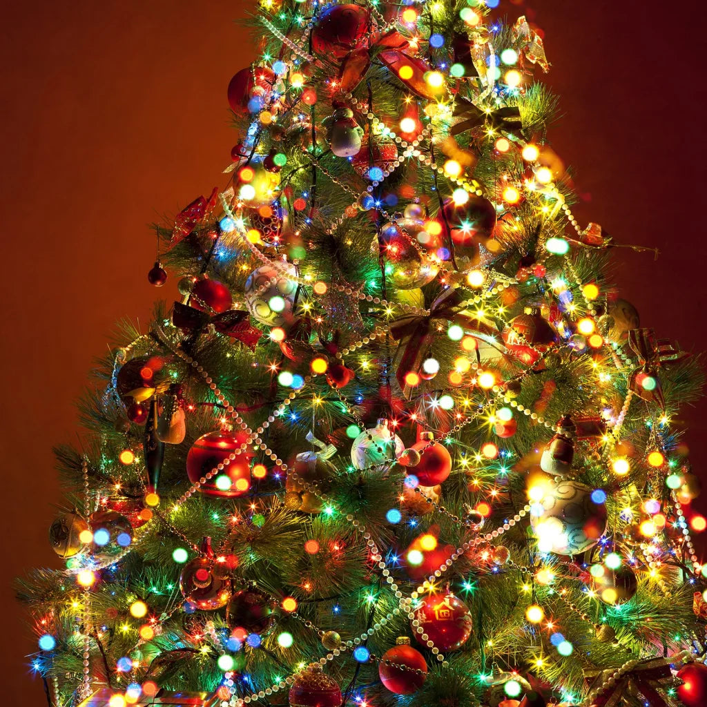 Outdoor LED Plug-In Fairy Lights Multicolored 200 Lights