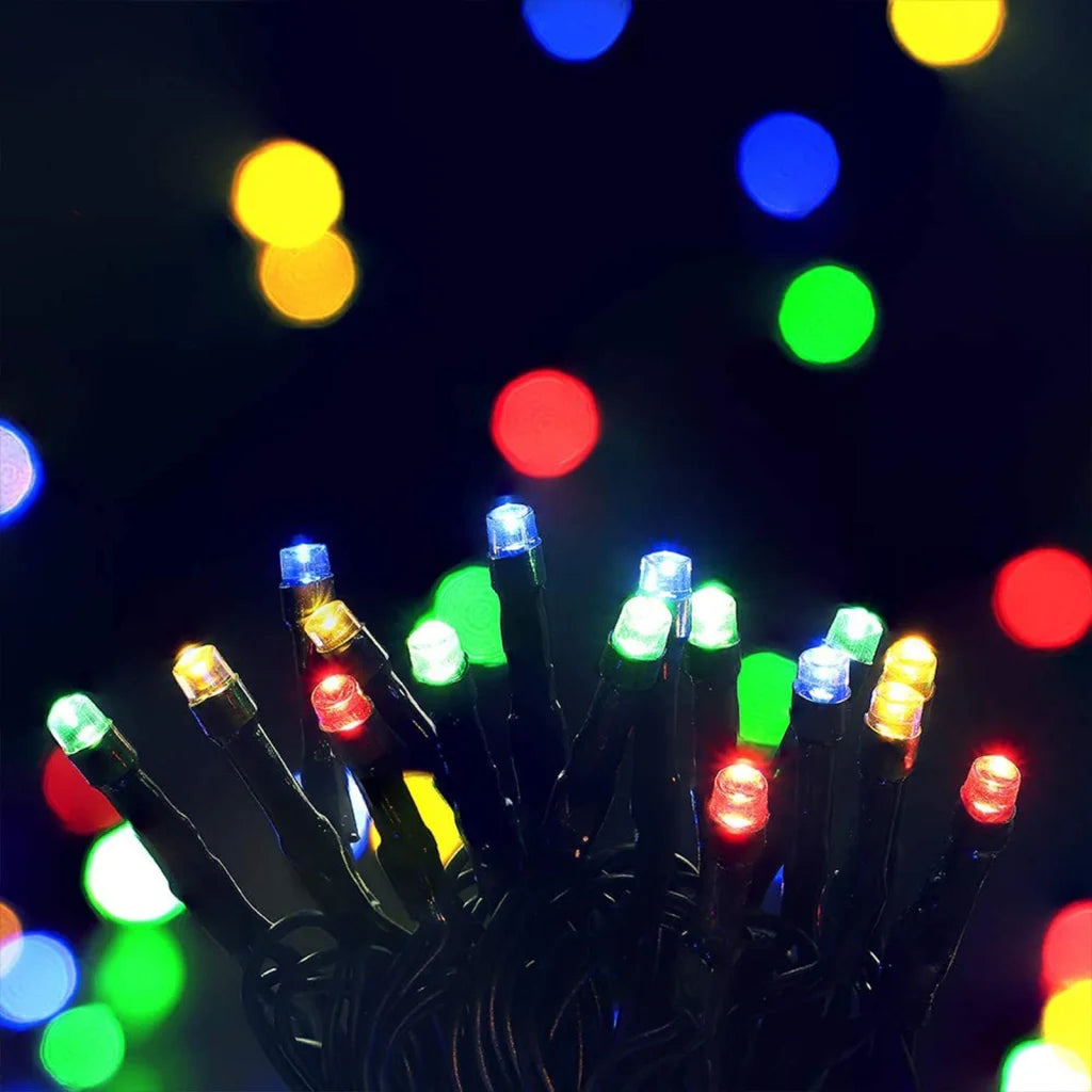 Outdoor LED Plug-In Fairy Lights Multicolored 200 Lights