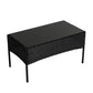 Outdoor Lounge Set 4 Seater Wicker - Black - Furniture