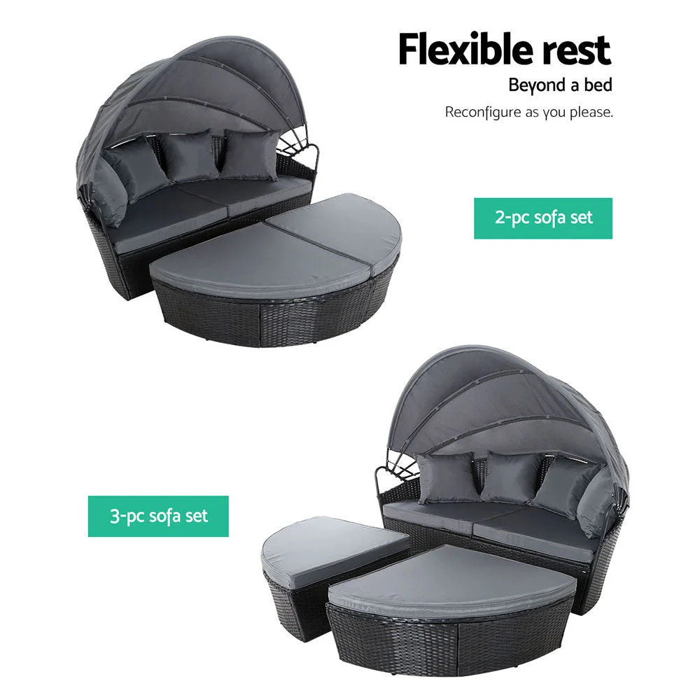 Outdoor Lounge Setting Patio Furniture Sofa Wicker Garden