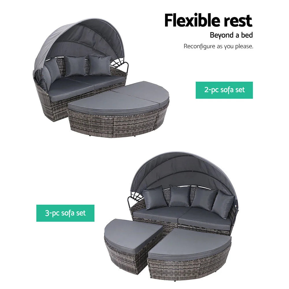 Outdoor Lounge Setting Patio Furniture Sofa Wicker Garden