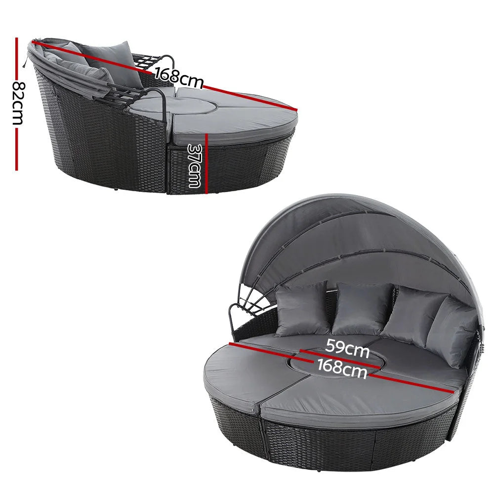 Outdoor Lounge Setting Sofa Patio Furniture Wicker Garden