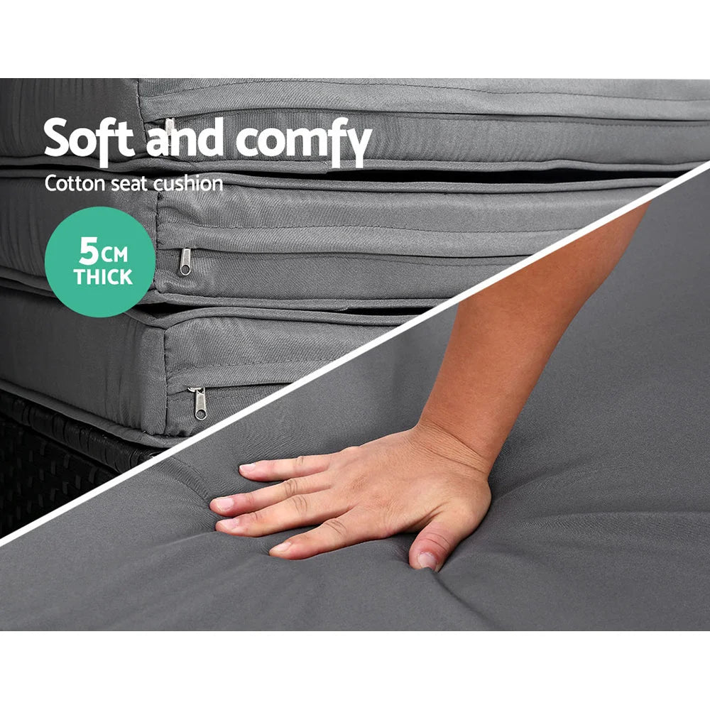 Outdoor Lounge Setting Sofa Patio Furniture Wicker Garden