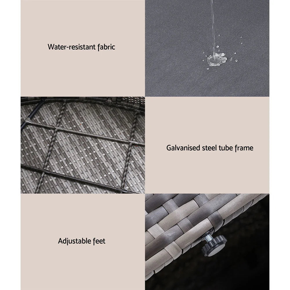 Outdoor Lounge Setting Sofa Patio Furniture Wicker Garden