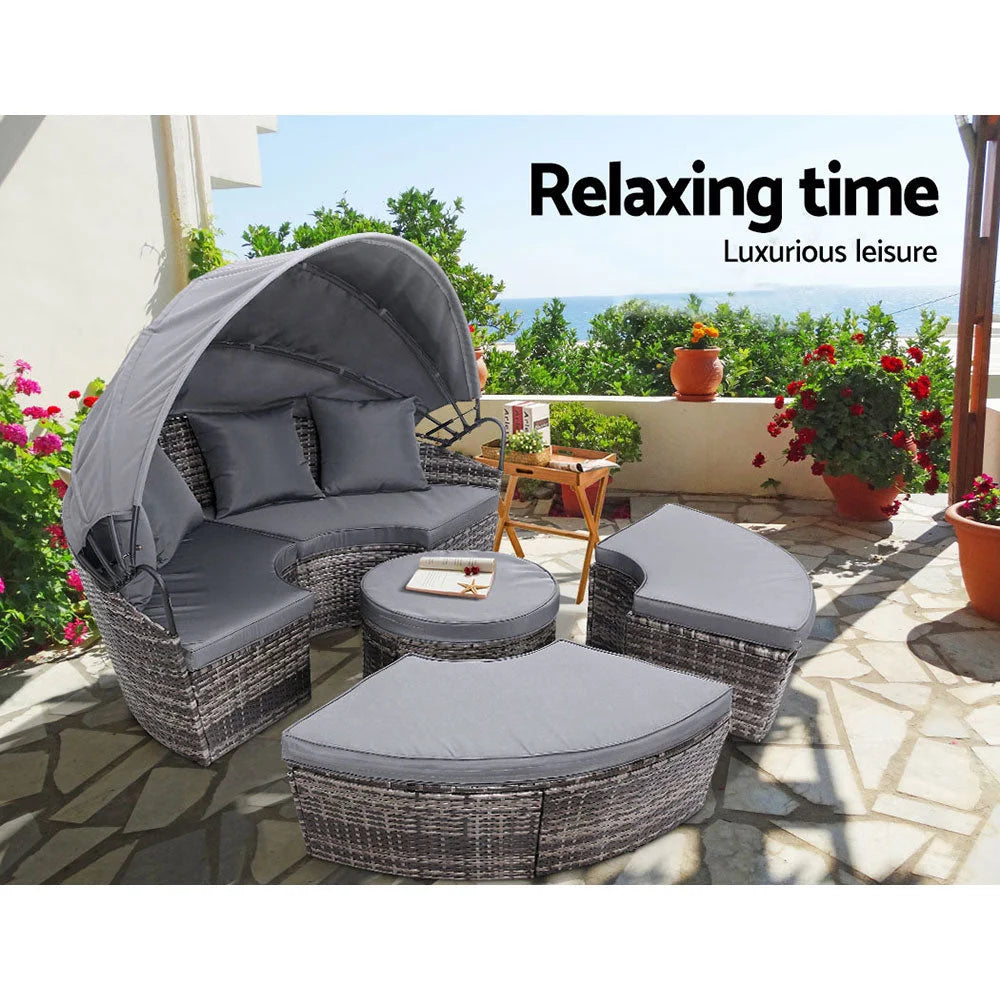 Outdoor Lounge Setting Sofa Patio Furniture Wicker Garden