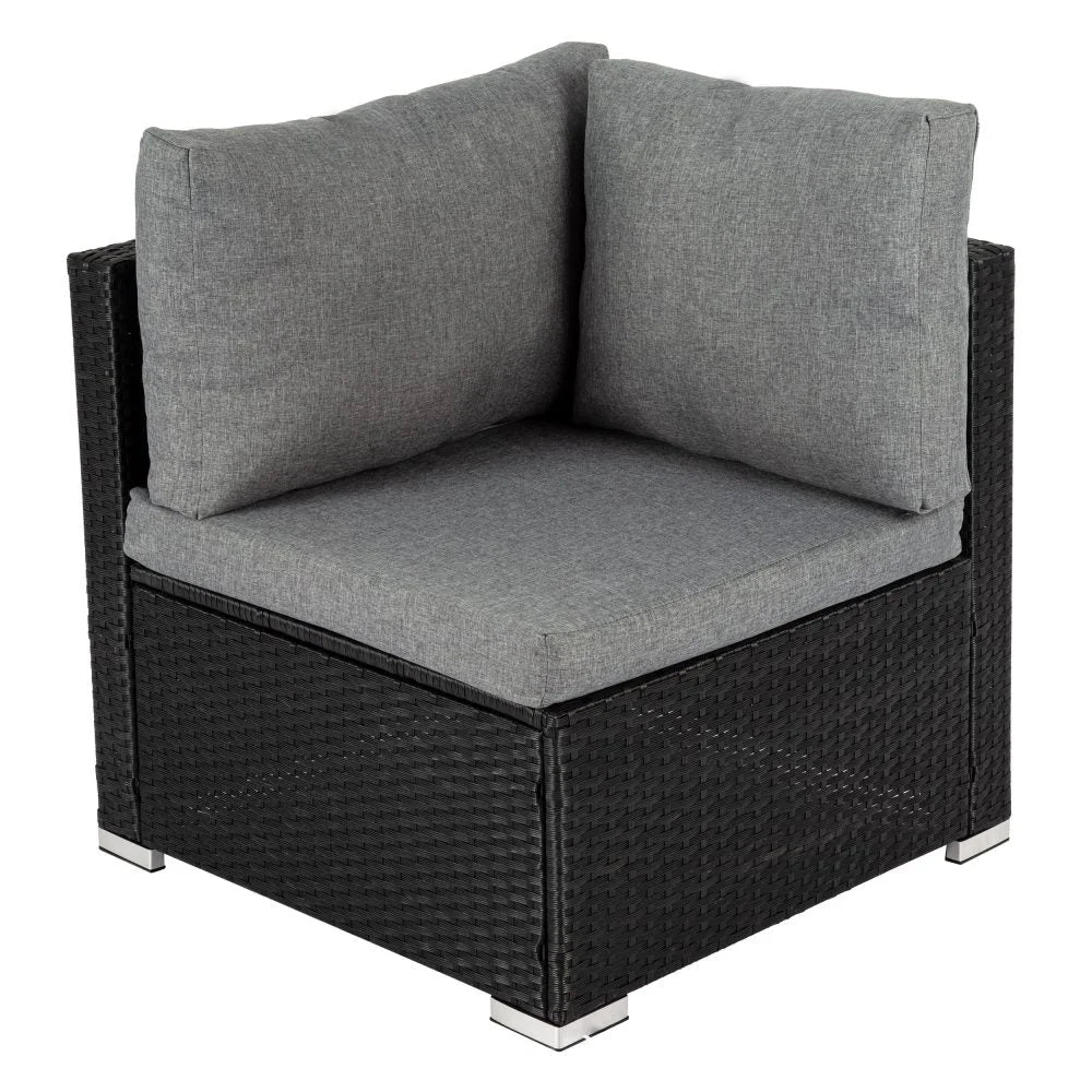 Outdoor Modular Lounge Sofa 6PCS Coogee - Black - Furniture