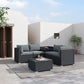 Outdoor Modular Lounge Sofa 6PCS Coogee black furniture 359