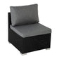 Outdoor Modular Lounge Sofa 6PCS Coogee black furniture 368