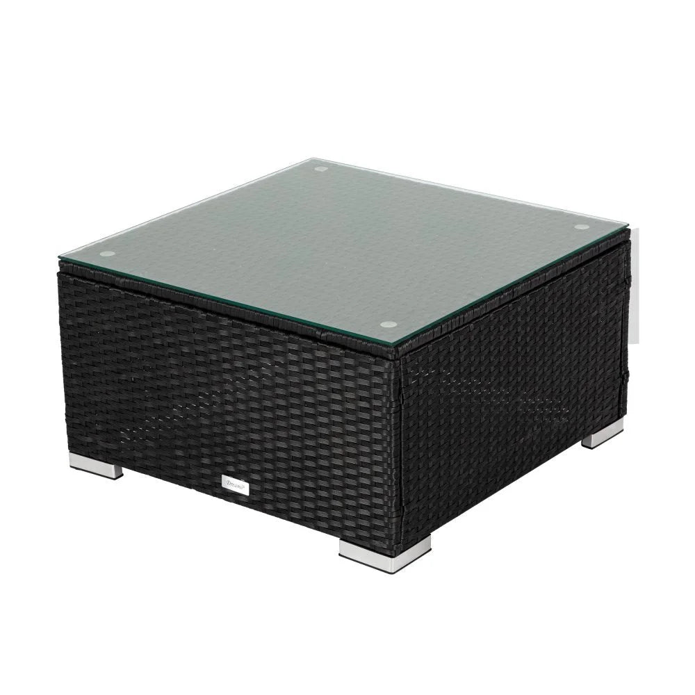 Outdoor Modular Lounge Sofa 6PCS Coogee - Black - Furniture