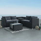 Outdoor Modular Lounge Sofa 6PCS Coogee black furniture 738