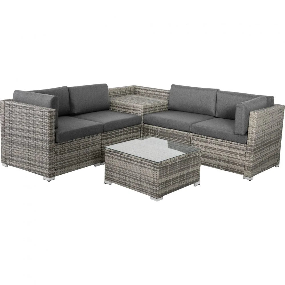 Outdoor Modular Lounge Sofa 6PCS Coogee - Grey