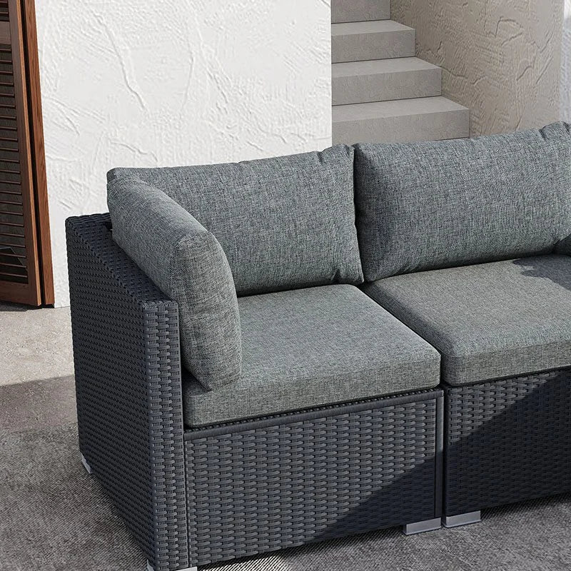 Outdoor Modular Lounge Sofa Bondi - Black - Furniture