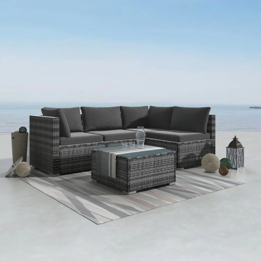 Outdoor Modular Lounge Sofa - Grey - Furniture