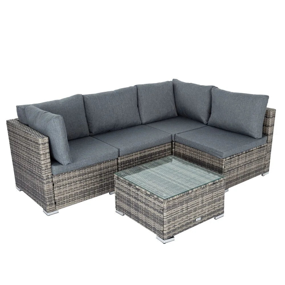 Outdoor Modular Lounge Sofa - Grey - Furniture