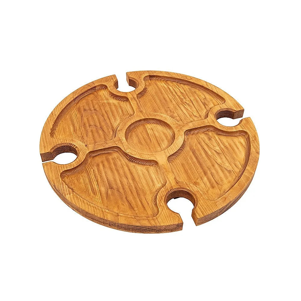 Outdoor Picnic Table - Wooden Portable Folding Mini Wine
