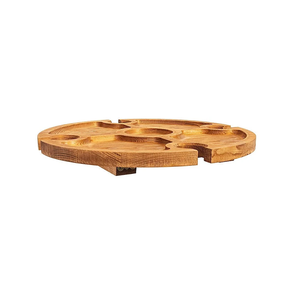 Outdoor Picnic Table - Wooden Portable Folding Mini Wine