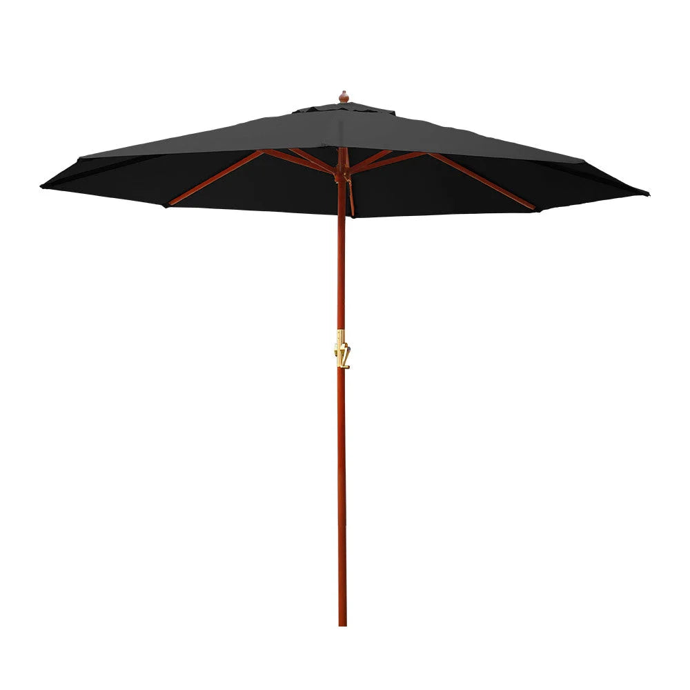 Outdoor Pole Umbrella Cantilever Stand 3M Garden Patio