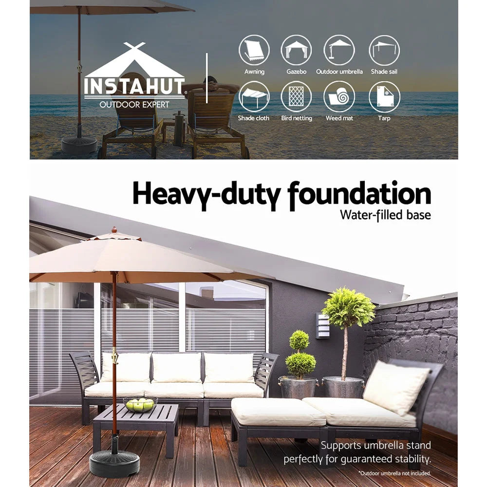 Outdoor Pole Umbrella Stand Base Pod Sand/Water Patio
