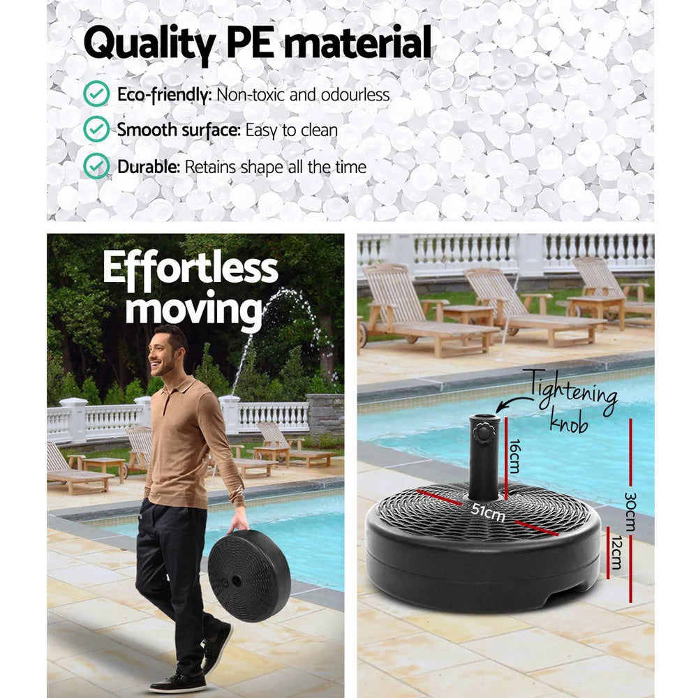 Outdoor Pole Umbrella Stand Base Pod Sand/Water Patio