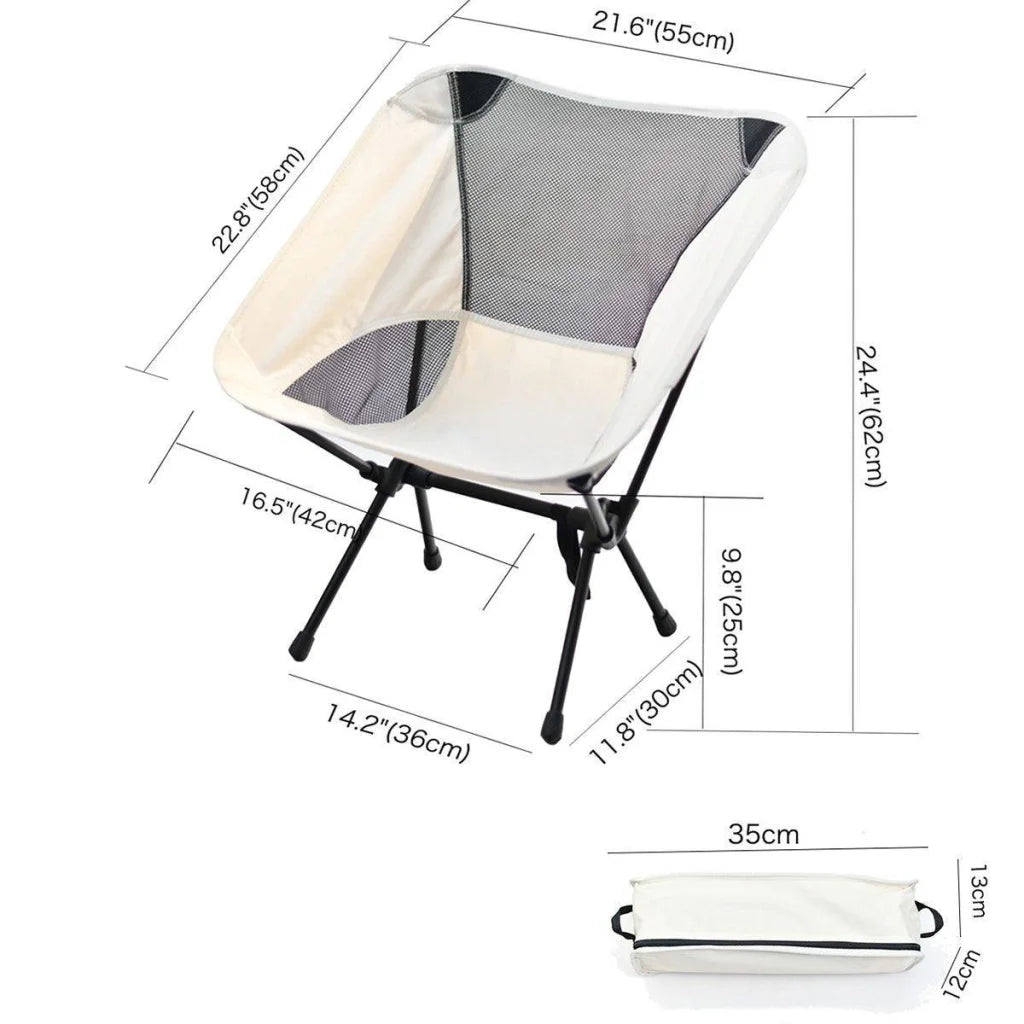 Outdoor Portable Lightweight Folding Camping Chair High
