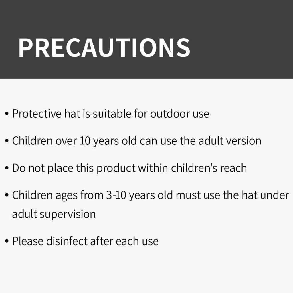 Outdoor Protection Hat Set Premium 2X Anti-Fog Pollution Dust Saliva Face Shield for Adults - Black/White