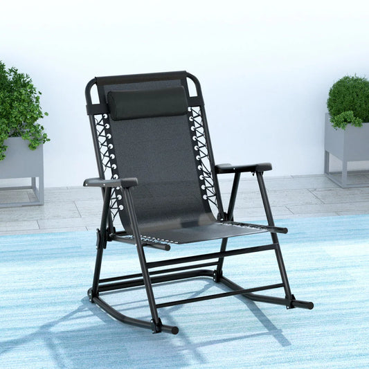 Outdoor Rocking Chair Folding Reclining Recliner Patio
