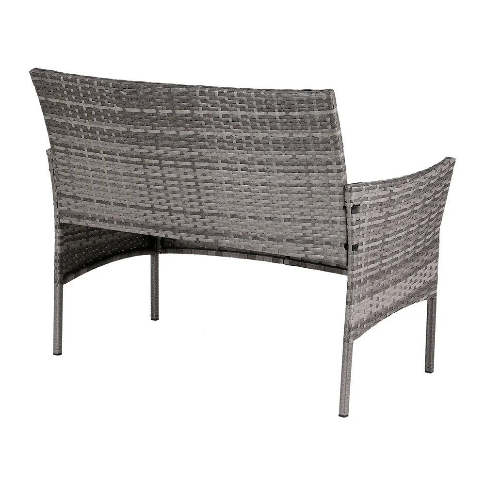 Outdoor Sofa Set 4-Seater Wicker Setting Table Chair