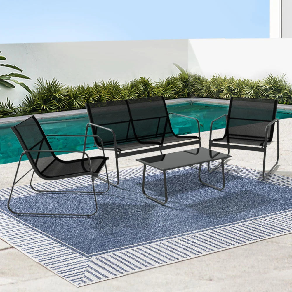 Sofa Set Lounge Setting Textilene Table