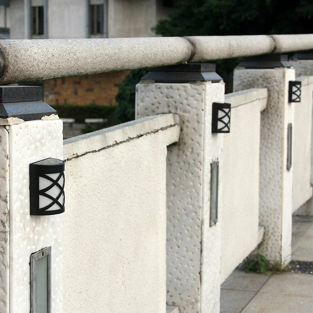 Outdoor Solar Wall Lights with 6 LED for Door Garden Step