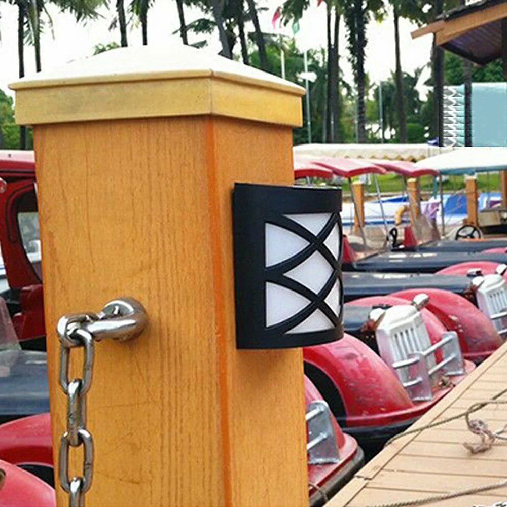 Outdoor Solar Wall Lights with 6 LED for Door Garden Step