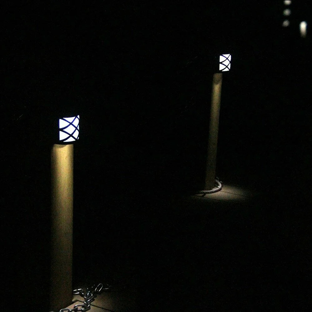 Outdoor Solar Wall Lights with 6 LED for Door Garden Step