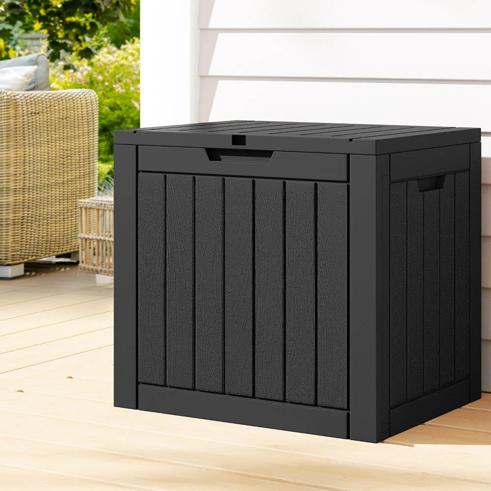 Outdoor Storage Box 118L Lockable Container Indoor Garden