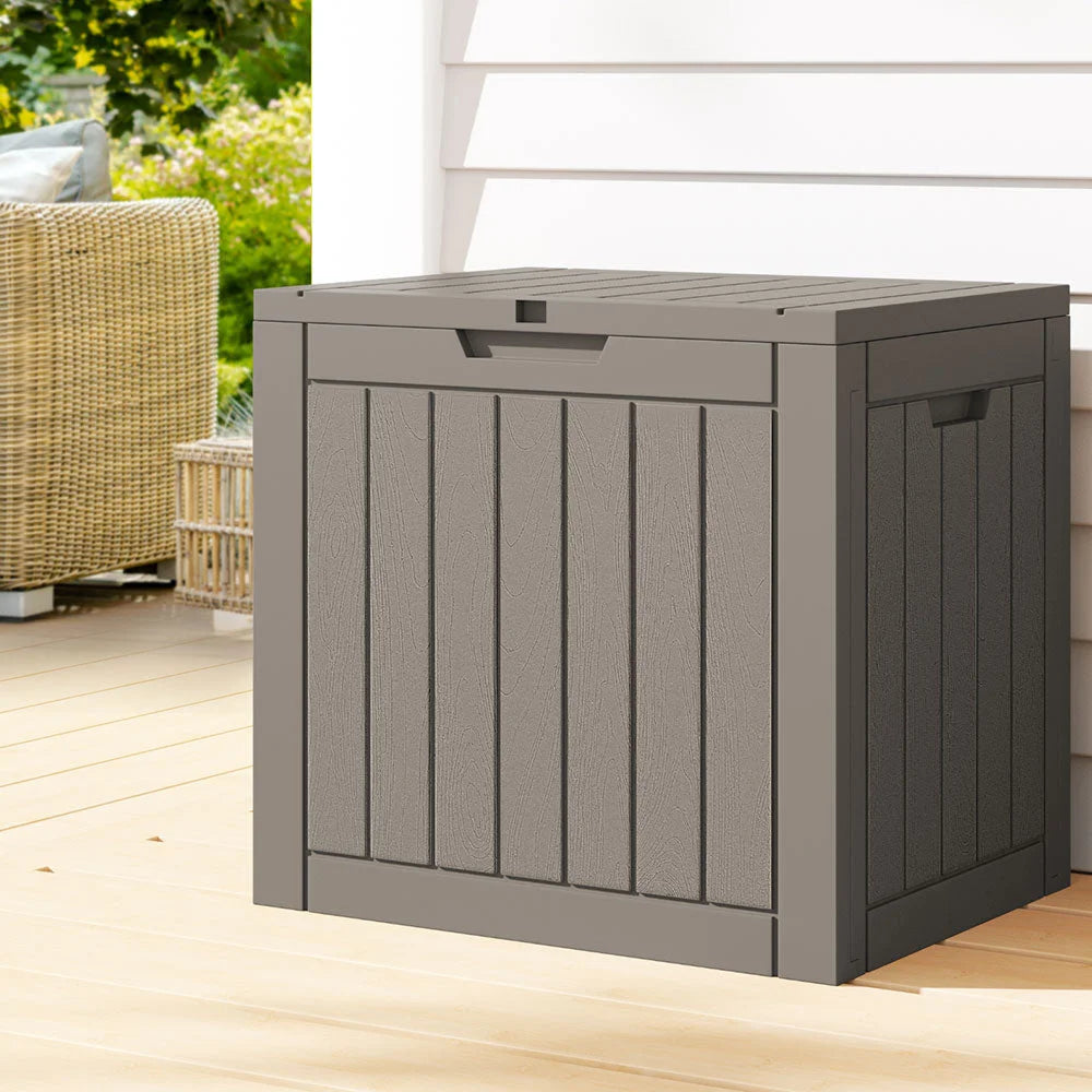 Outdoor Storage Box 118L Lockable Container Indoor Garden