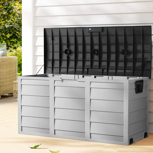 Outdoor Storage Box 290L - Black - Storage