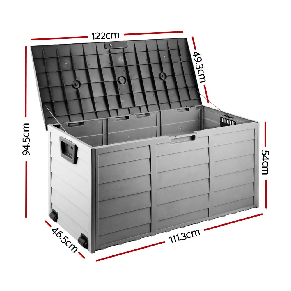 Outdoor Storage Box 290L - Black - Storage