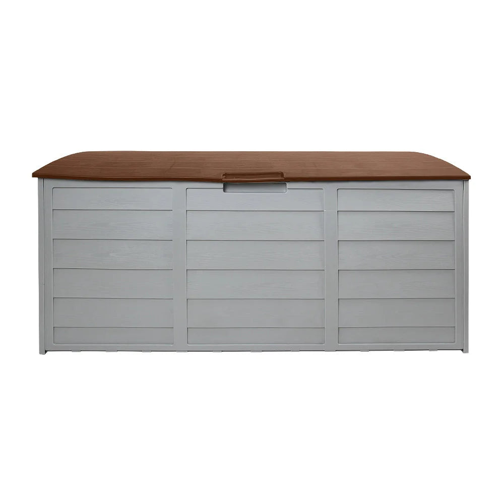 Outdoor Storage Box 290L - Brown - Garden Furniture