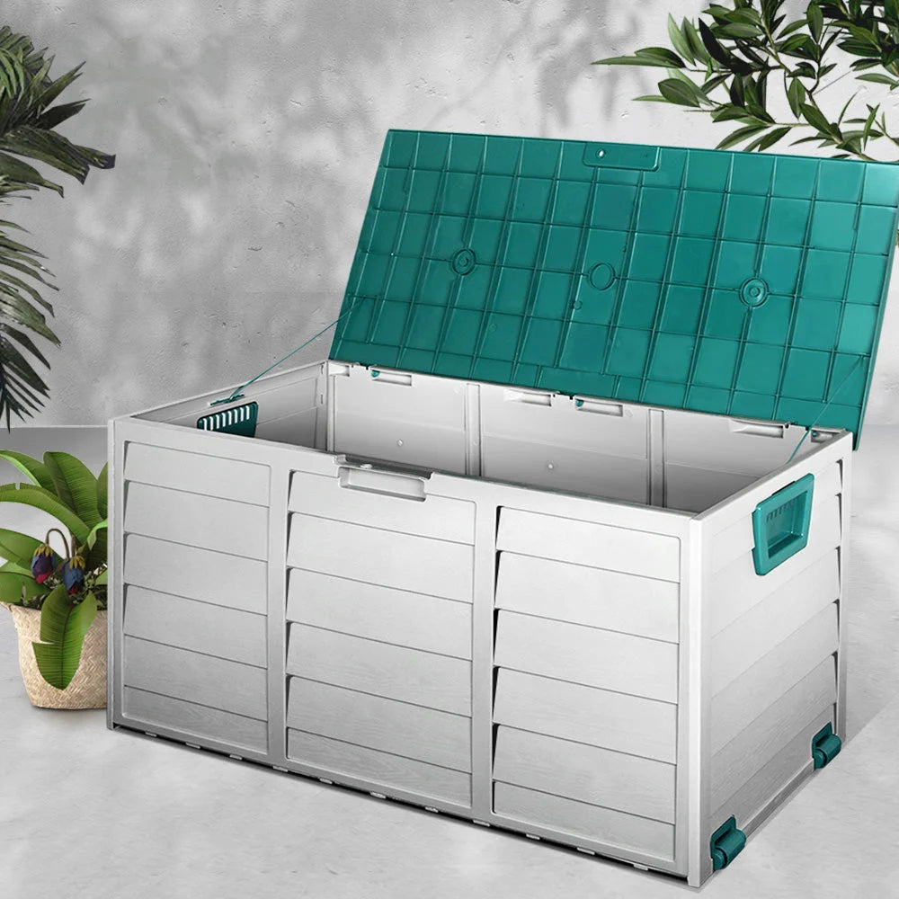 Outdoor Storage Box 290L Green - Storage