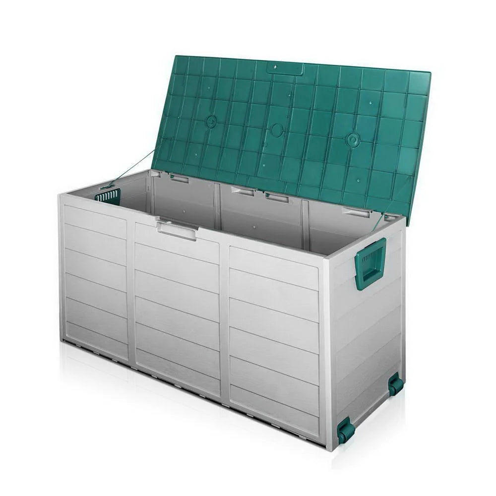 Outdoor Storage Box 290L Green - Storage