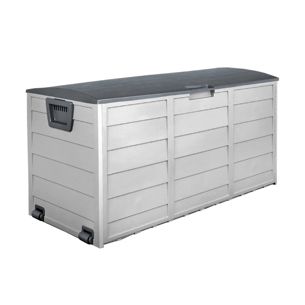 Outdoor Storage Box 290L - Grey - Garden Furniture