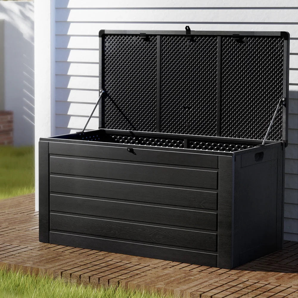 Outdoor Storage Box 680L Container Lockable Garden Bench