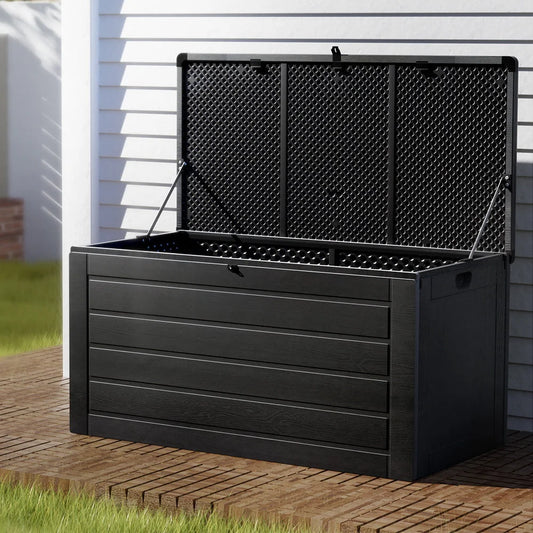 Outdoor Storage Box 680L Container Lockable Garden Bench