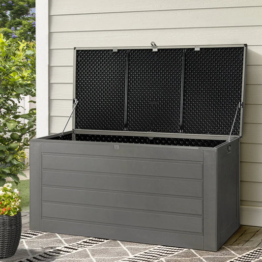 Outdoor Storage Box 680L Container Lockable Garden Bench