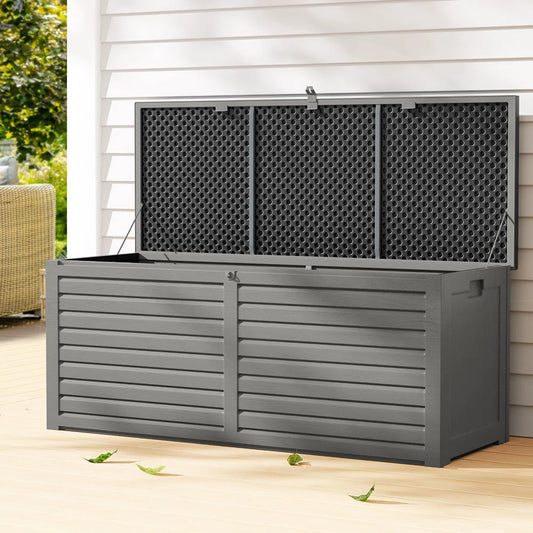 Outdoor Storage Box Bench Seat - 390L - Storage
