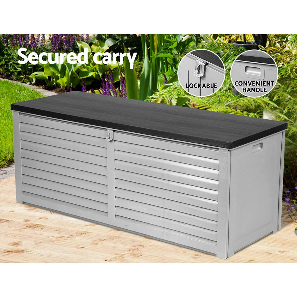 Outdoor Storage Box Bench Seat - 390L - Storage