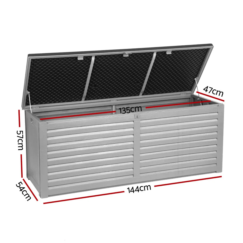 Outdoor Storage Box Bench Seat - 390L - Storage